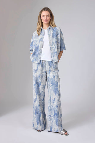 Nina Pants Jaquard Denim